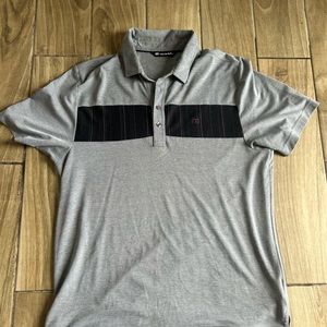 Travis Mathew Short Sleeve Golf Polo Shirt Men’s Size Large Gray